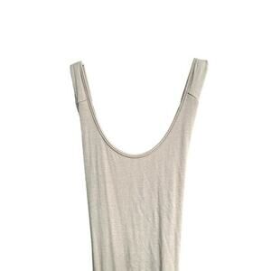 Anistar Knit Sleeveless Maxi Dress Lightweight Cocoa Color Small